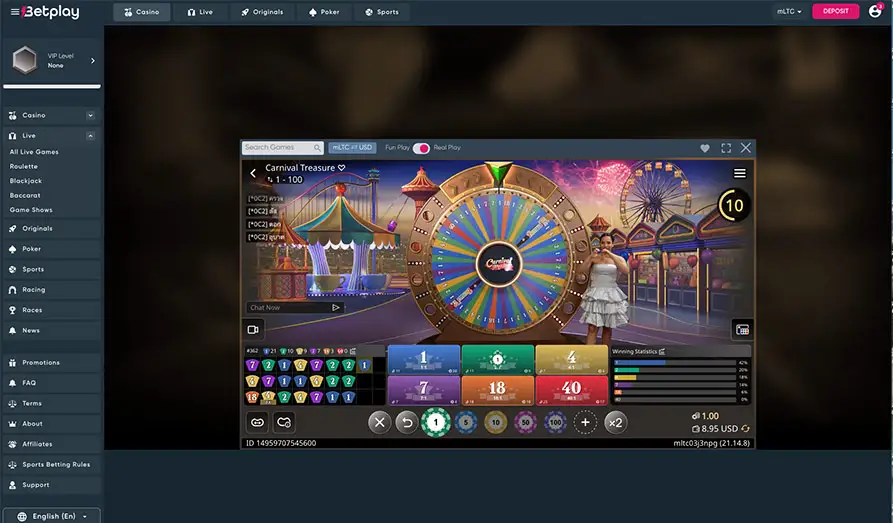 Betplay Carnival Treasure