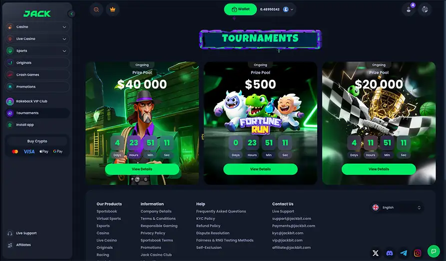 Jack Casino Tournaments