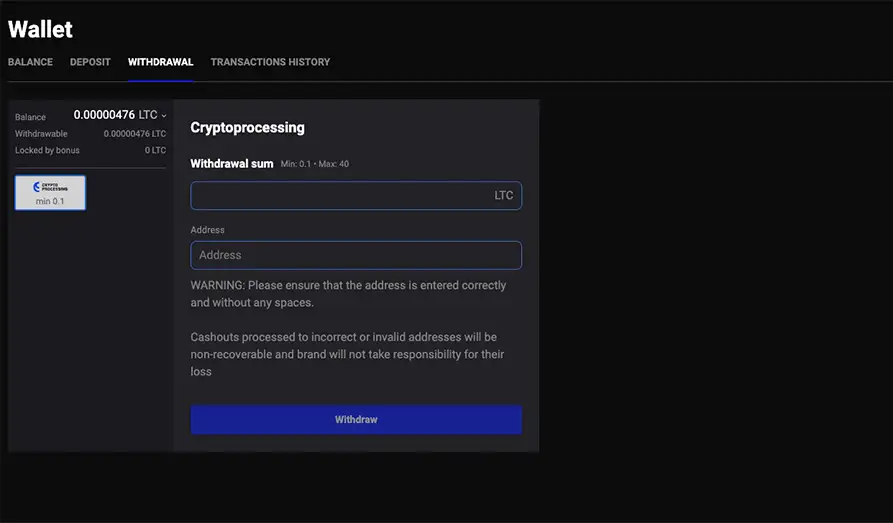 minimum withdrawal example