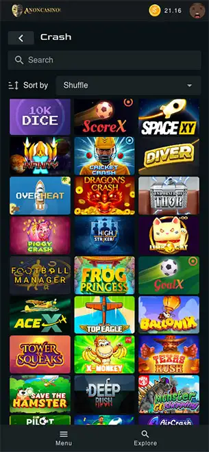 Anon Casino Mobile Screenshot 3