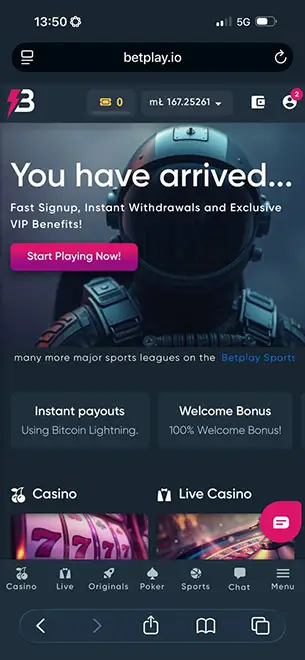 Betplay Mobile Screenshot 1