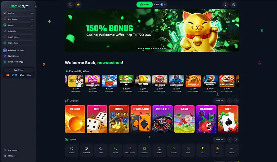 Jackbit Desktop Screenshot 1