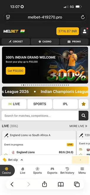 Melbet Mobile Screenshot 1