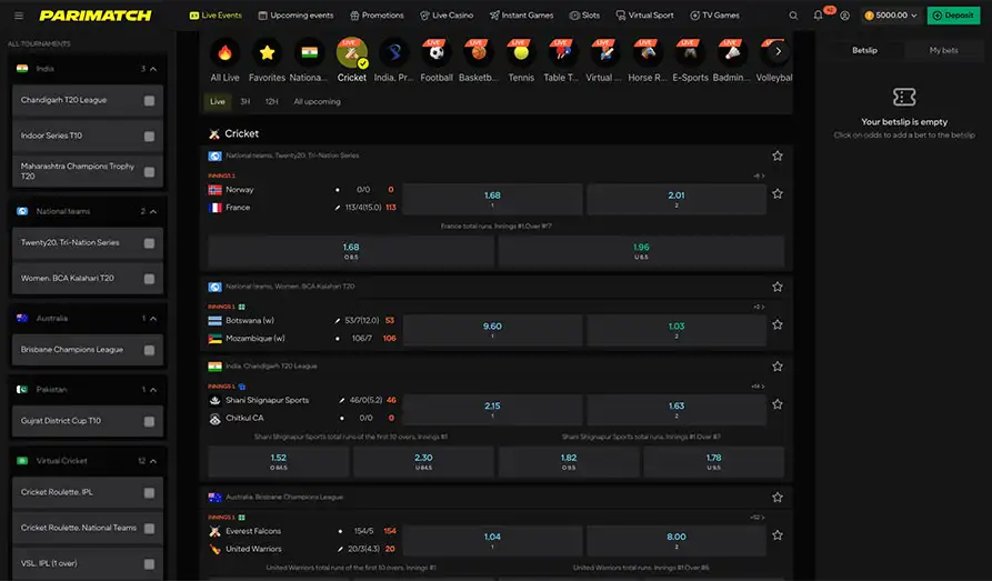 Parimatch Desktop Screenshot 4