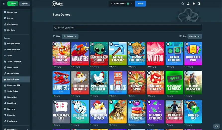 Stake Casino Desktop Screenshot 2