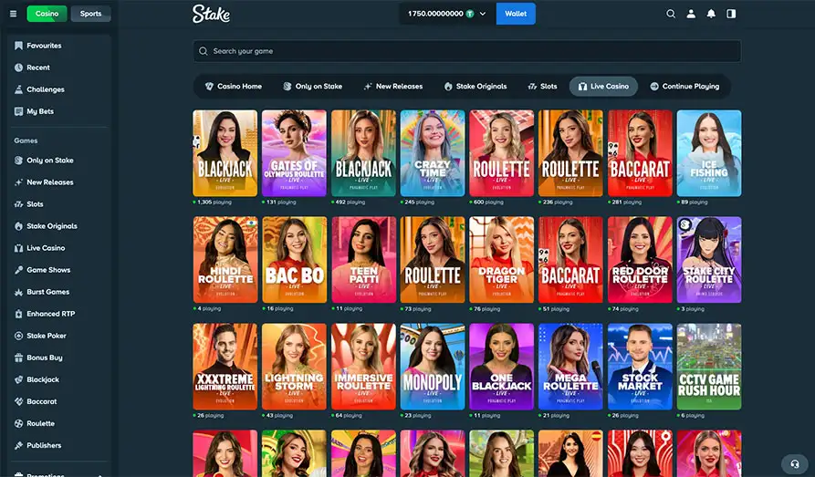 Stake Casino Desktop Screenshot 3
