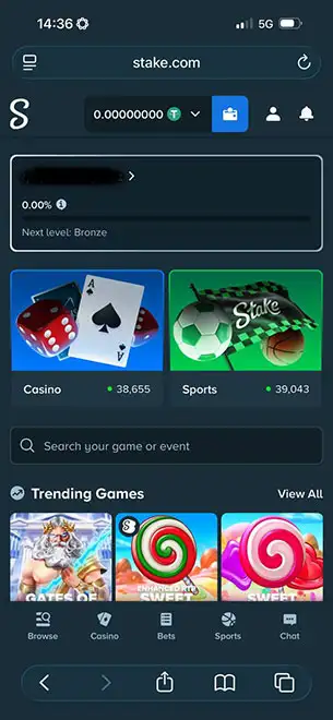 Stake Casino Mobile Screenshot 4